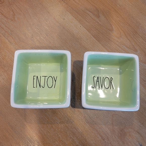 NEW Raw Dunn SAVOR And ENJOY Bowls - Picture 2 of 9